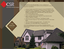 Tablet Screenshot of cornerstoneroofing.com